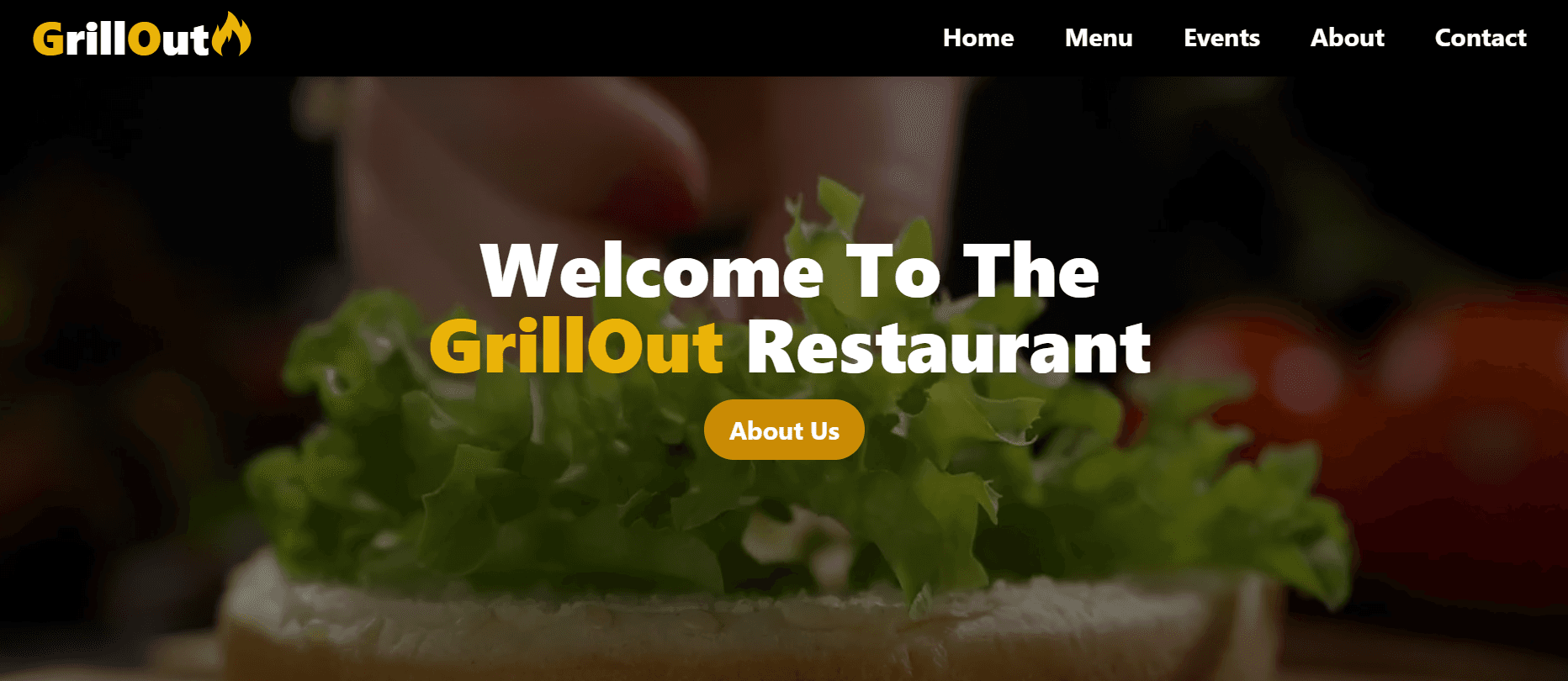 Grillout Restaurant Website project