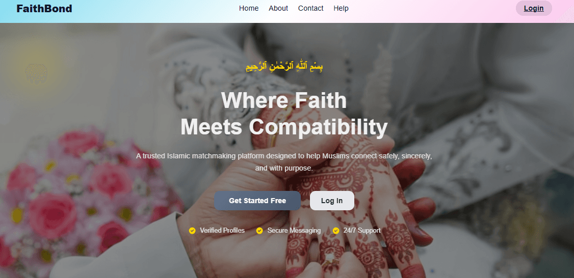 Faith Bond Website project