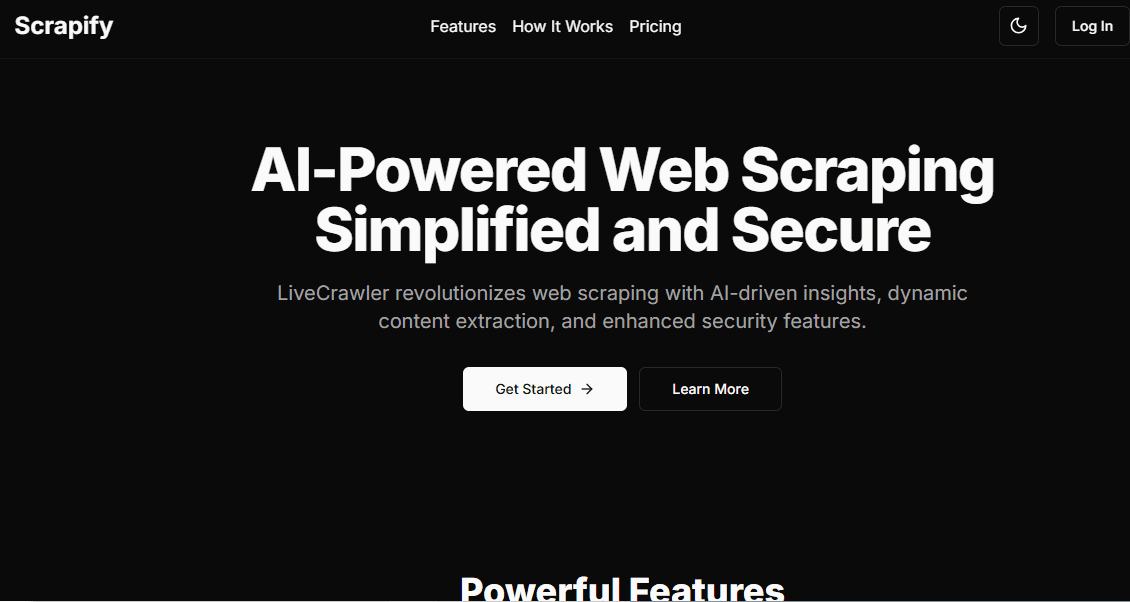 Scrapify – AI-Powered Web Scraper  project
