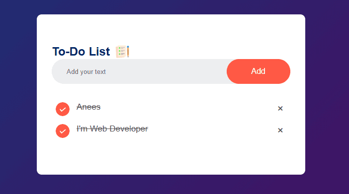 Todo-List Website project